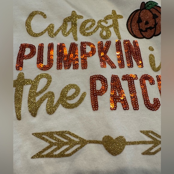 Btween Halloween Set with sequence and glitter detail. Sz 7 - Picture 3 of 7